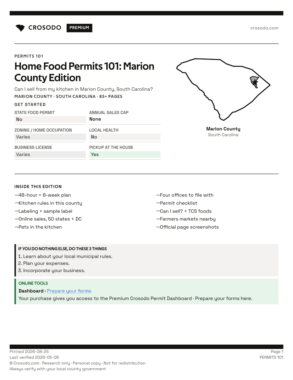 Permit Guide 101 cover for Marion County