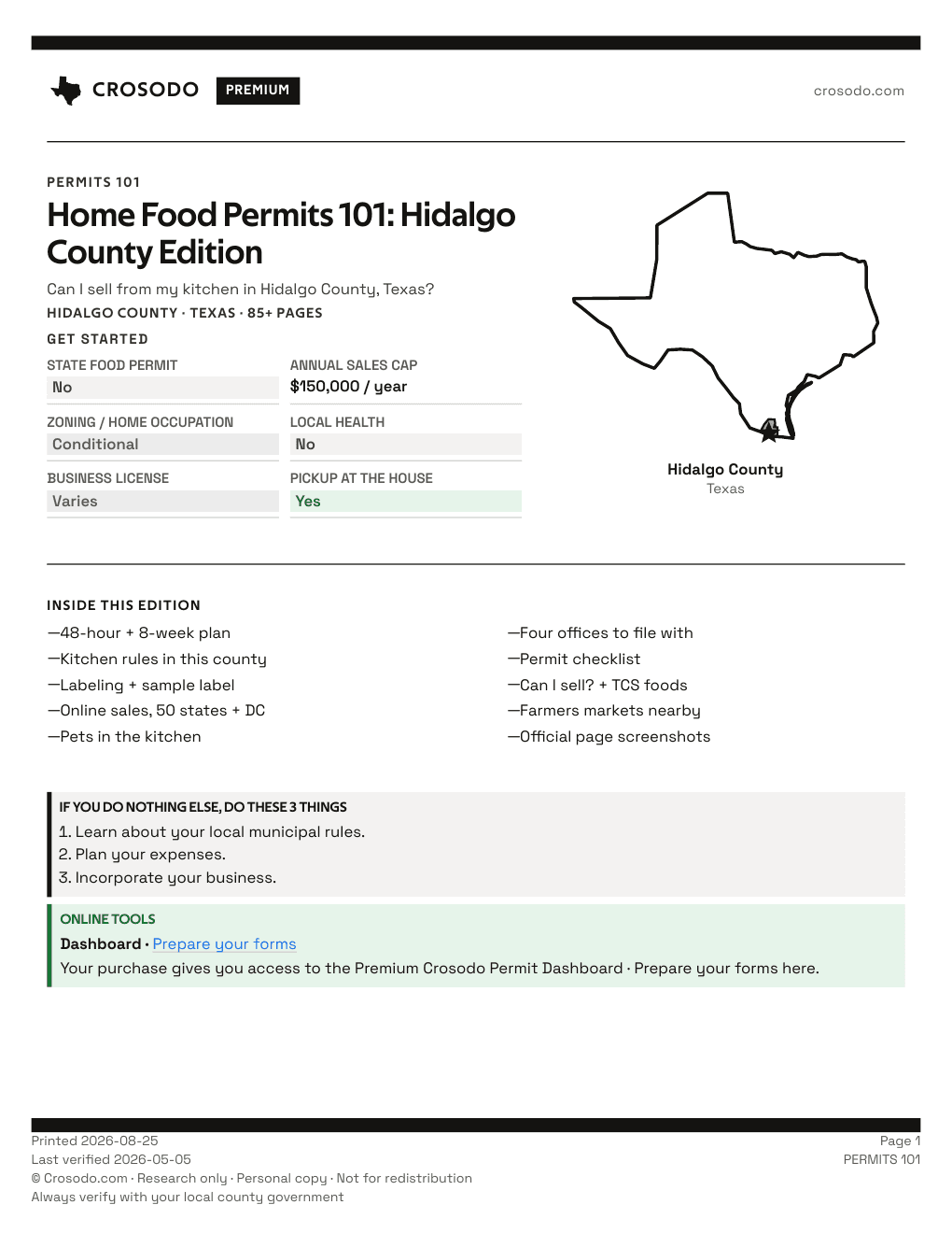 Permit Guide 101 cover for Hidalgo County