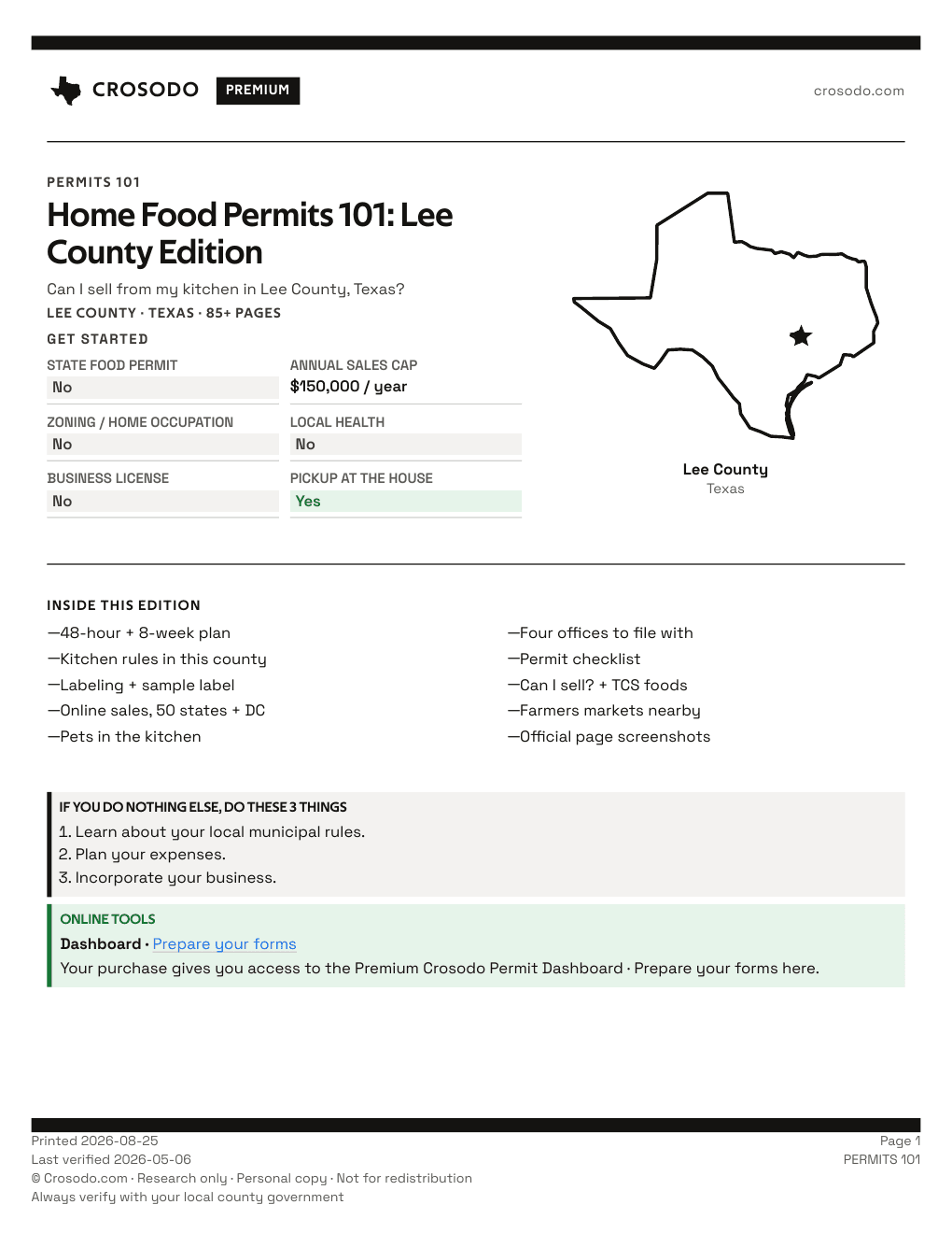 Permit Guide 101 cover for Lee County