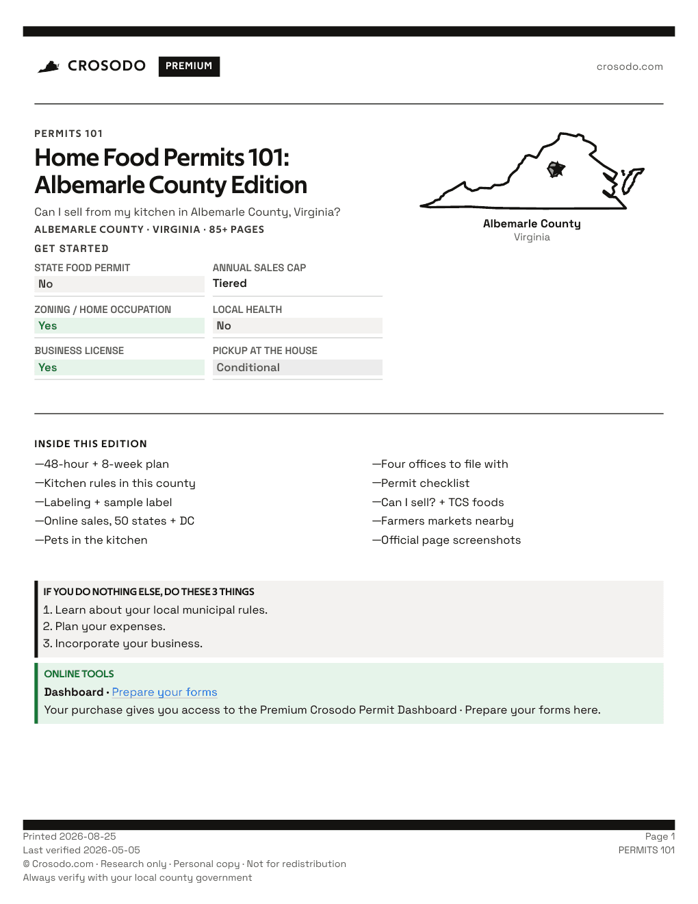 Permit Guide 101 cover for Albemarle County