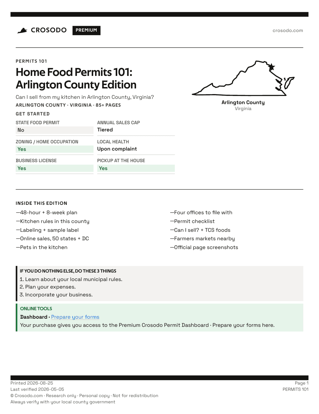 Permit Guide 101 cover for Arlington County