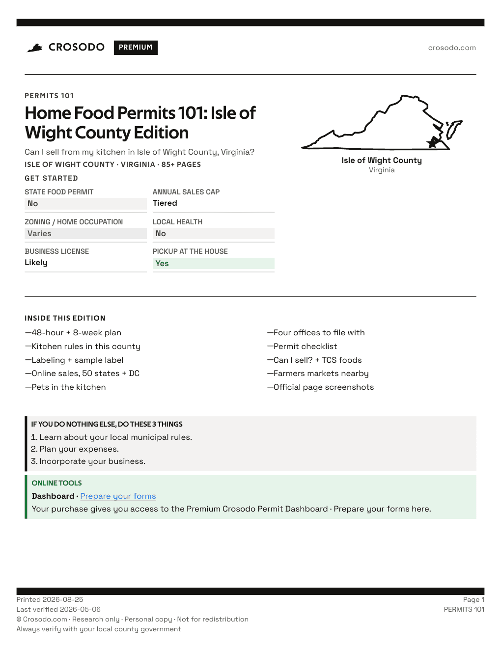 Permit Guide 101 cover for Isle of Wight County