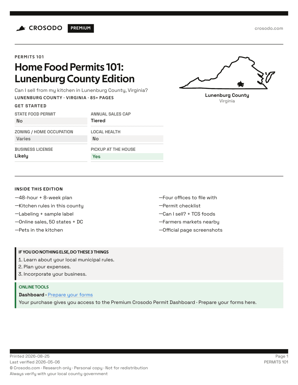Permit Guide 101 cover for Lunenburg County