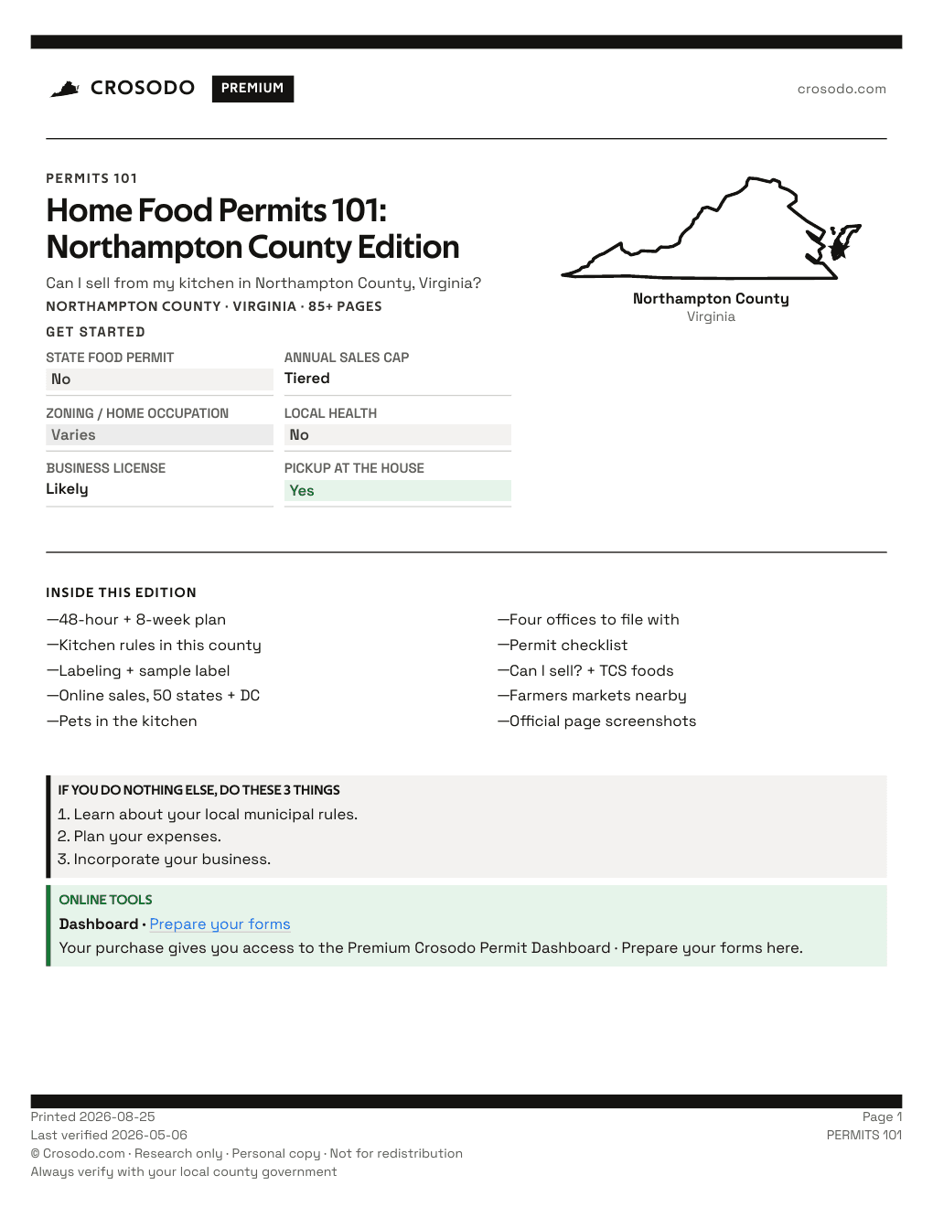 Permit Guide 101 cover for Northampton County
