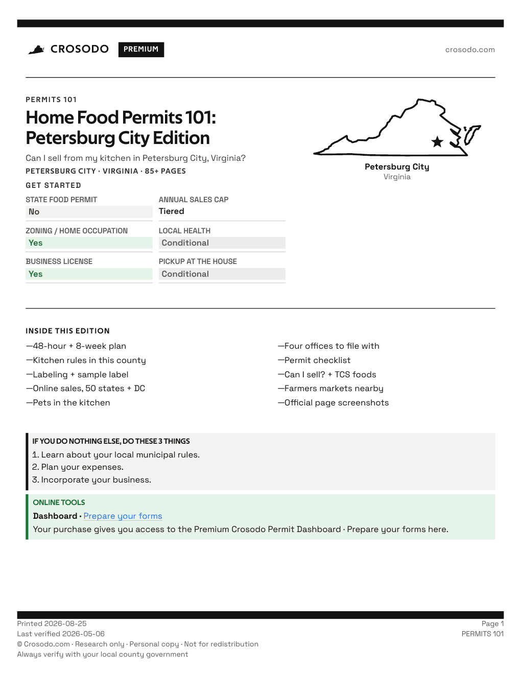 Permit Guide 101 cover for Petersburg City
