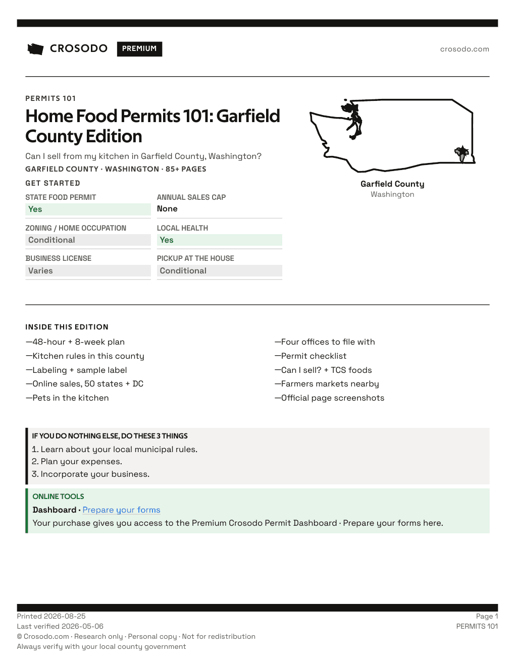 Permit Guide 101 cover for Garfield County