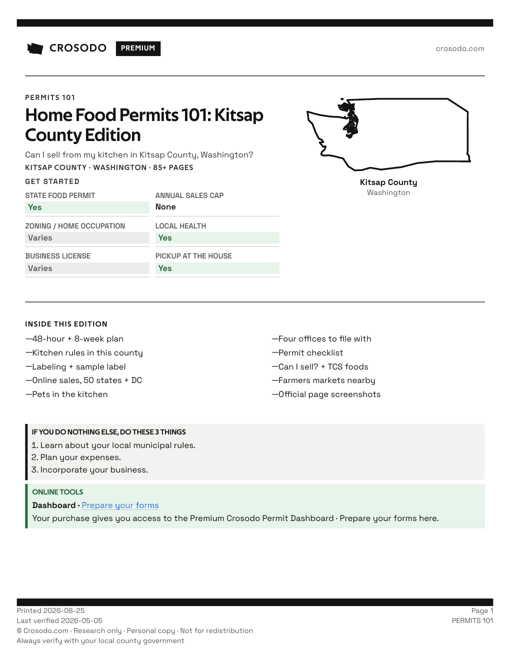 Permit Guide 101 cover for Kitsap County