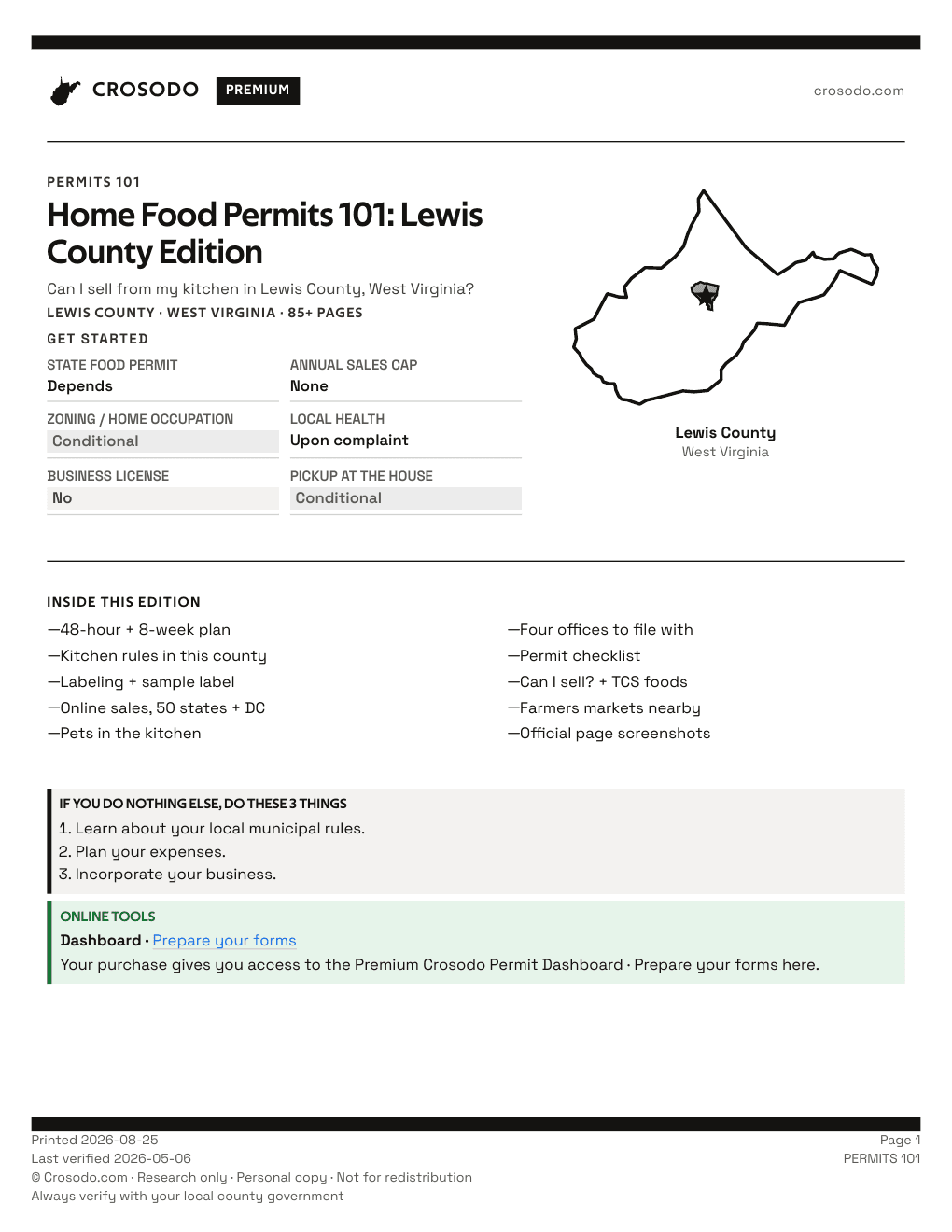 Permit Guide cover for Lewis County