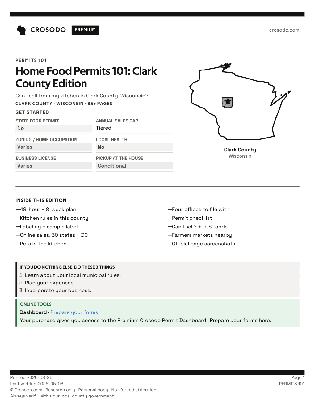 Permit Guide 101 cover for Clark County