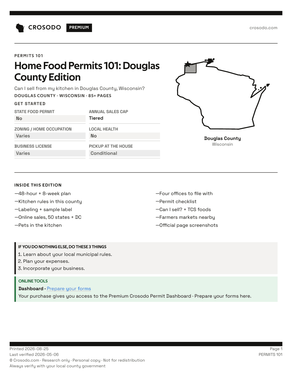 Permit Guide 101 cover for Douglas County