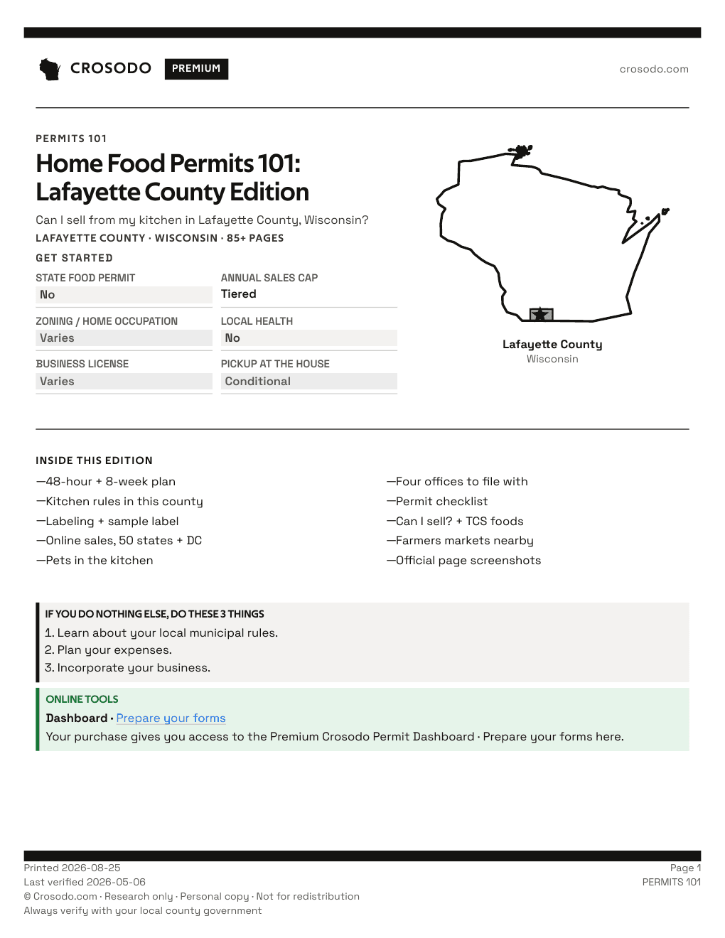 Permit Guide 101 cover for Lafayette County